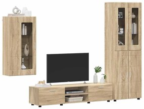 vidaXL Σετ επίπλου τηλεόρασης με συρτάρι FLORIN 3 pcs Δρύς Sonoma