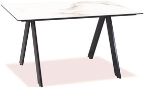 Τραπέζι Παραλ/μο Αλουμινίου Hpl 22518 140x80x75cm Black-White