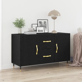 vidaXL Μπουφές Μαύρη Δρυς 100x36x60 εκ Επεξεργασμένο Ξύλο