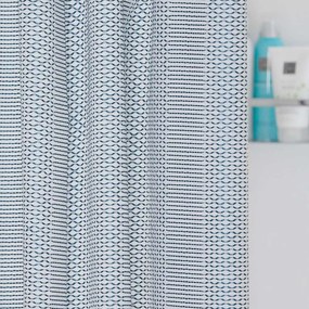 Wave 180x200 blue κουρτίνα μπάνιου υφασμάτινη Sealskin