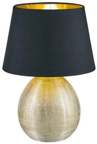 Επιτραπέζιο Φωτιστικό Luxor χρυσό ή ασημί Φ18 Trio Lighting-R50621079-Μαύρο-Χρυσό R50621079