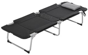 Outsunny Κρεβάτι Κάμπινγκ, Πτυσσόμενο Κρεβάτι Κάμπινγκ με Μαξιλάρι, Κρεβάτι Κάμπινγκ για Εξωτερικό Κάμπινγκ, Ταξίδια 183 x 66 x 33 cm