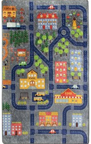 Χαλί Small Town Grey-Multi Conceptum Hypnose 100X160cm