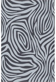 Πετσέτα Θαλάσσης Zebra Dark Grey Melinen Θαλάσσης 86x160cm 100% Βαμβάκι