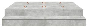 vidaXL Κρεβάτι Αποθήκευσης Γκρι 180x200 εκ