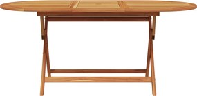 vidaXL Σετ Τραπεζαρίας Κήπου 7 τεμ. Μπεζ από Συνθ. Ρατάν/Μασίφ Ξύλο