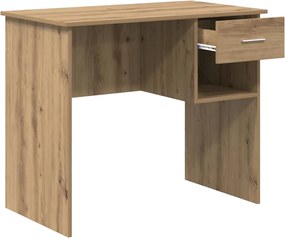 vidaXL Γραφείο με ράφι Artisan Oak 90 x 49 x 75 εκ Επεξεργασμένο ξύλο