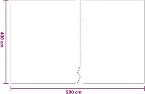 vidaXL Φύλλο σκόνης 12 τμχ. Διαφανές 400 x 500 cm HDPE