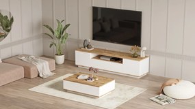 Σύνθετο Σαλονιού Atlantic Πεύκο / Λευκό DROABRE 180x44.5x44.6