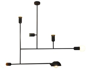 HL-3525-6 RODNEY BLACK PENDANT