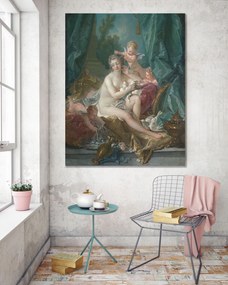 Αναγεννησιακός πίνακας σε καμβά με γυναίκα και αγγελάκια KNV861 120cm x 180cm Μόνο για παραλαβή από το κατάστημα