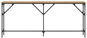 vidaXL Κονσόλα Δρυός 180x23x75 εκ. Τεχνικώς Επεξεργασμένο Ξύλο
