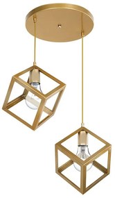 Ceiling light Deepora E27 golden 30x65x80cm 30x65x80 εκ.