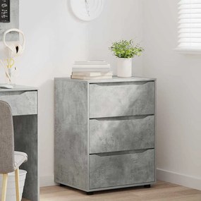 vidaXL Ντουλάπι αποθήκευσης Σκυρόδεμα Γκρι 60 x 48 x 81 εκ