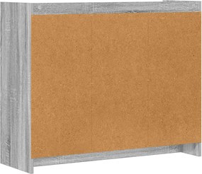vidaXL Πλαϊνό γραφείο Γκρι Sonoma 98,5 x 33 x 80 εκ Επεξεργασμένο Ξύλο