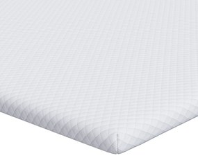 vidaXL Στρώματα Λευκό 200 x 200 cm 100% ύφασμα πολυεστέρα με τζακάρ