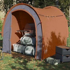 vidaXL Σκηνή Αποθήκευσης Γκρι/Πορτοκαλί 204x183x178 εκ. από Ταφτά 185T