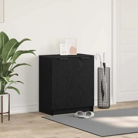 vidaXL Ντουλάπα Παπουτσιών Μαύρο Δρυς 59x35x70 εκ Επεξεργασμένο Ξύλο