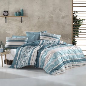 Σεντόνια Ανδρομάχη 316 Σετ 3τμχ Turquoise DimCol Single Cotton-Polyester