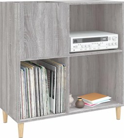 vidaXL Δισκοθήκη Γκρι Sonoma 84,5 x 38 x 89 εκ. από Επεξεργασμένο Ξύλο