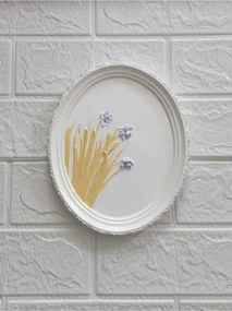 Stewehome οβάλ διακοσμητικό τοίχου από πέτρα 21x17 cm