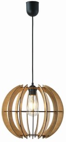 Arkolight Φωτιστικό Κρεμαστό Ε27 Ξύλο Φ32cm Φυσικό Χρώμα 880-2/32