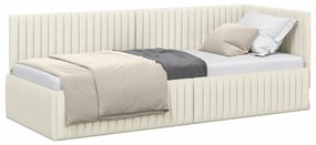 vidaXL Κρεβάτι Γωνίας με κεφαλάρι Κρεμ 80 x 200 cm Βελούδο