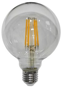 Adeleq Led Λάμπα Cog Globe Φ95 Διάφανο Ε27 8W 230V Θερμό 13-271100800