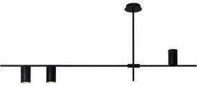 Φωτιστικό Οροφής - Ράγα OD843C130B 3ΧGU10 130Χ12ΧΗ53 Black Aca Decor Metal