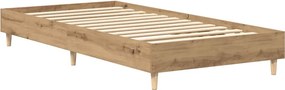 vidaXL Πλαίσιο κρεβατιού χωρίς στρώμα Artisan Oak 90x190 cm