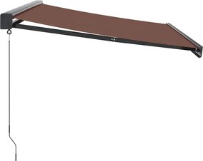 vidaXL Τέντα Πτυσσόμενη Χειροκίνητη Καφέ 350x250 εκ.