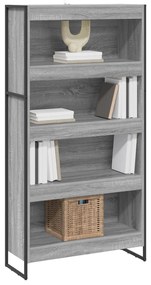 vidaXL Βιβλιοθήκη 2 pcs Γκρίζο Σονομα 80 x 30 x 155 εκ