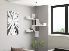 Ράφι Τοίχου Λευκό CLAMU 105x20x60