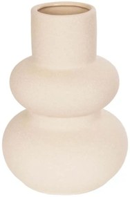 Βάζο Quartz 21254 15x15x20cm Beige GloboStar Κεραμικό