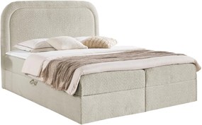 Επενδυμένο κρεβάτι Bonito-Beige-120 x 200