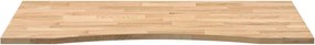 VidaXL Επιτραπέζια Επιφάνεια Ακατέργαστη Μασίφ Ξύλο Δρυς Ορθογώνια