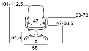 BS9600 ΜΑΥΡΟ PVC ΠΟΛΥΘΡΟΝΑ ΓΡΑΦΕΙΟΥ