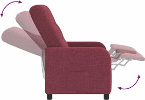 vidaXL Κάθισμα μασάζ Κόκκινο Ύφασμα