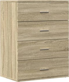 vidaXL Βοηθητικά Ντουλάπια 2τεμ. Sonoma Δρυς 60x39x80εκ. Επεξεργ. Ξύλο