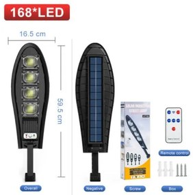 Ηλιακό φωτιστικό 80w με χειριστήριο και αισθητήρα κίνησης