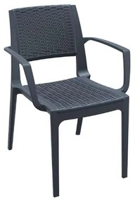 Καρέκλα Πολυπροπυλενίου 22τμχ Capri Dark Grey 58Χ62Χ82εκ.