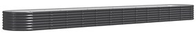 vidaXL Ζαρντινιέρα Ανθρακί 512x80x36 εκ Γαλβανισμένος χάλυβας