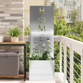vidaXL Οθόνη Ιδιωτικότητας Κήπου Μαιανδρικό σχέδιο Ασημί 50 x 150 cm