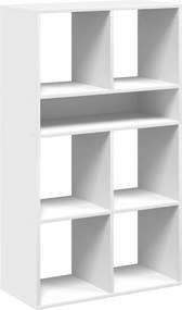 vidaXL Βιβλιοθήκη με 5 Ράφια Λευκή 66x31x112 εκ. Επεξεργασμένο Ξύλο