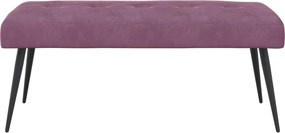vidaXL Πάγκος με κουμπωτές επιφάνειες Μοβ 110 x 40 x 46 cm Βελούδο