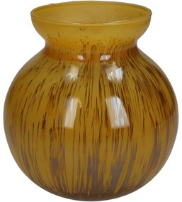 Βάζο ArteLibre Ώχρα Γυαλί 15x15x16cm-05154937