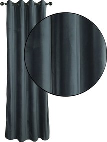 Κουρτίνα Βελουτέ (140x270) Με Τρουκς Das Home 2231 Blue