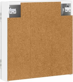 vidaXL Ντουλάπα Πινάκων Βελών EDE Λευκό 52,5 x 10,5 x 53,5 εκ.