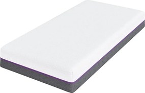 vidaXL Στρώμα Αφρού Μνήμης Μέτριο 80 x 160 cm Λευκό και Γκρι