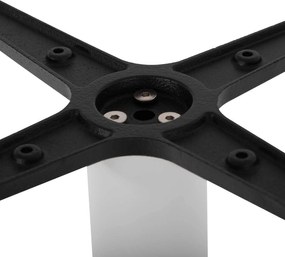 ΒΑΣΗ ΜΠΑΡ ΜΕΤΑΛΛΙΚΗ ΛΕΥΚΗ ΜΑΤ 45Χ45Χ107Yεκ. ΜΕ ΡΕΓΟΥΛΑΤΟΡΟΥΣ HM439.02